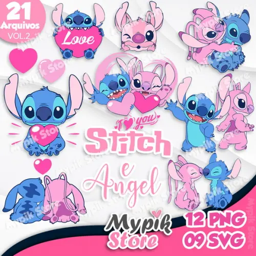 Kit Digital Stitch e Angel - Vol.2
