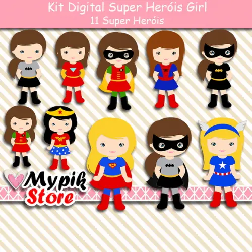 Kit Digital Super Heróis Girl Marvel 06