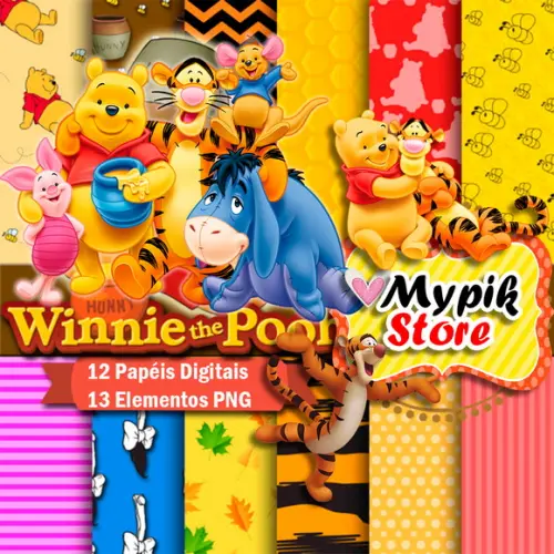 Kit Digital Ursinho Pooh - Coleção