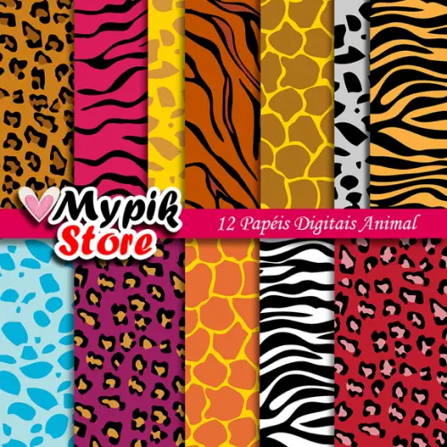 Kit Papel Digital animal - Scrapbook 03