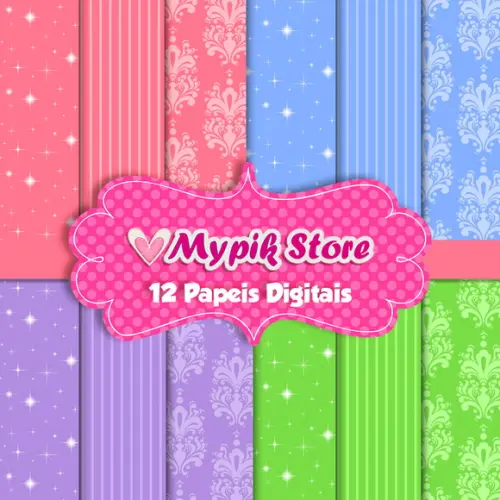 Kit Papel Digital Princesas Modelo 13