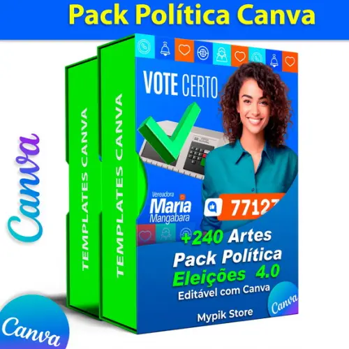 Pack Editável com Canva - Políticas Eleições 2024
