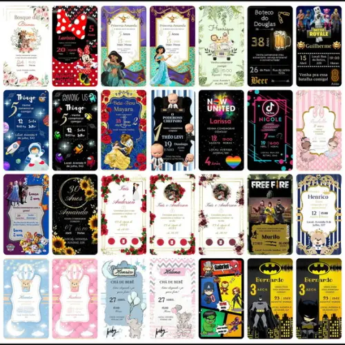 Pack Canva 6.0: Convites Digitais Lucrativos - 415 Templates
