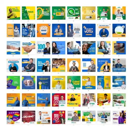 Pack Editável com Canva - Políticas Eleições 2024