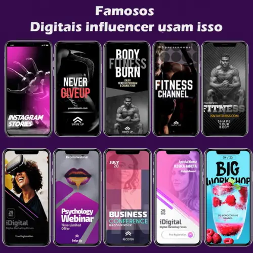 Pack Stories Animados e Estáticos PowerPoint