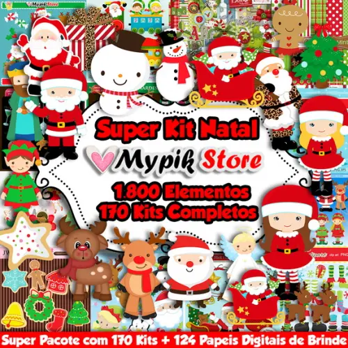 Super Coleção Natal com 170 Kits