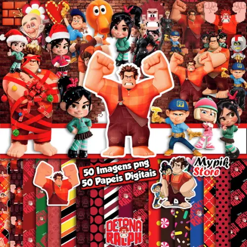 Super Kit Digital Detona Ralph - Scrapbook