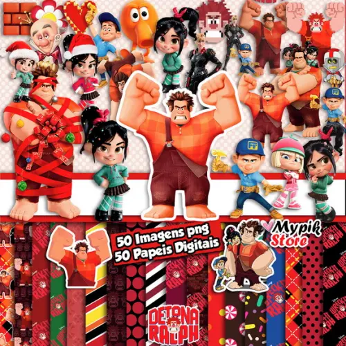 Super Kit Digital Detona Ralph - Scrapbook