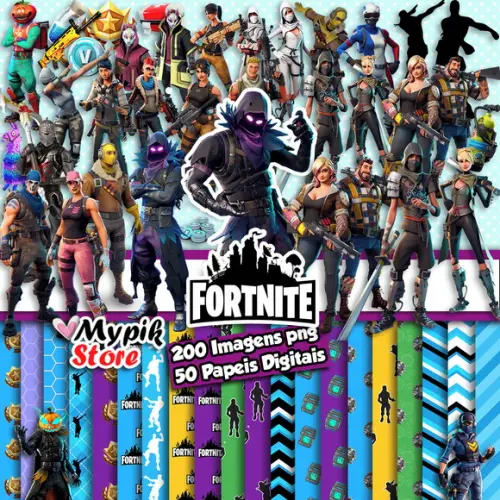 Super Kit Digital Fortnite - Scrapbook