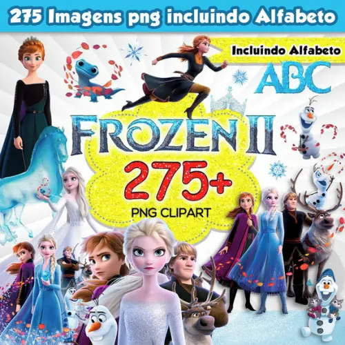 Super Kit Digital Frozen 2 - Scrapbook Cliparts