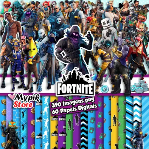 Super Kit Digital Fortnite - Scrapbook