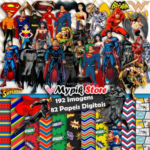 Super Kit Digital Liga da Justiça Scrapbook