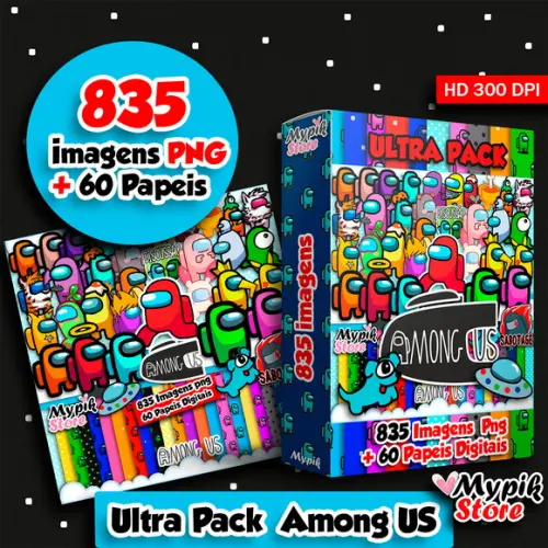 Super Pack Digital Among US Imagens png - Scrapbook