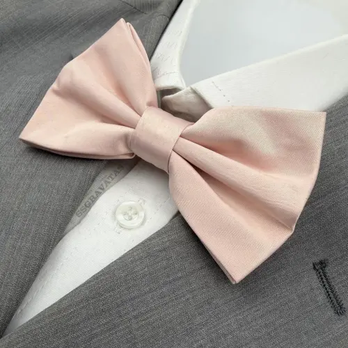 Gravata Borboleta Rosa Chá Adulto Ba550