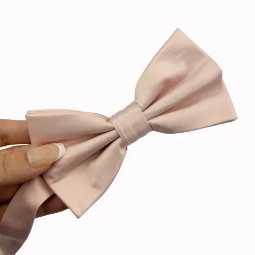 Gravata Borboleta Rosa Chá Adulto Ba550