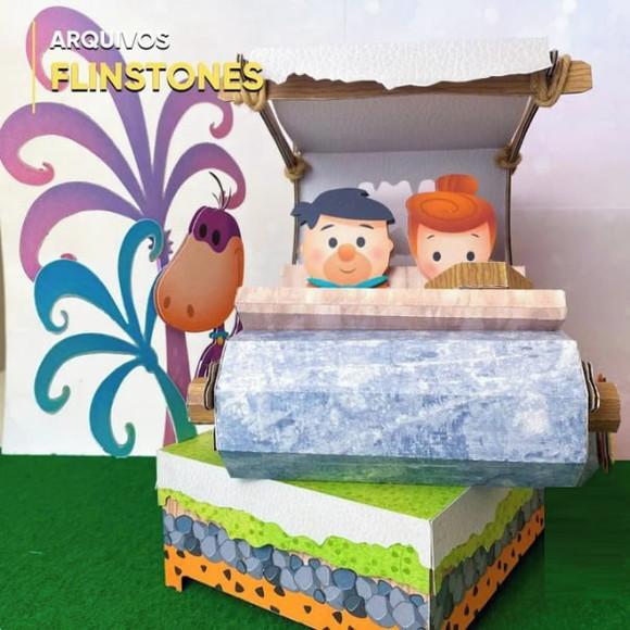Arquivo de Corte Caixa Cenario os Flintstone(compre 1 Lev+5
