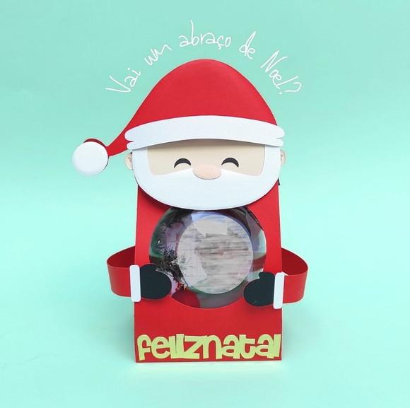 Arquivo de Corte Caixa Papai Noel Esfera ( Compre 1 e Leve+5