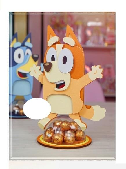 Arquivo de Corte Centro de Mesa Bluey Dog (compre 1 Lev+10