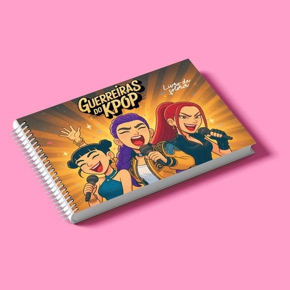 Arquivo de Corte Livro de Colorir Guerreiras Kpop