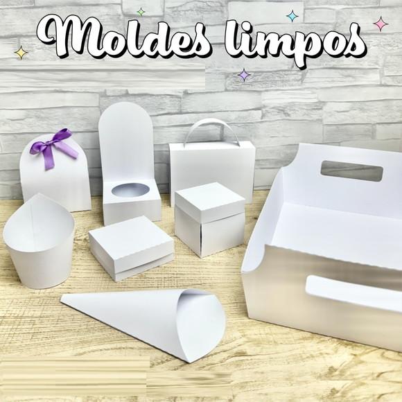 Arquivo de Corte Molde Limpo Caixas 16 (compre 1 Lev+5