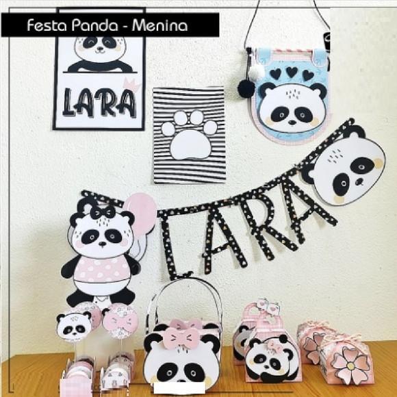 Arquivo de Corte Panda Menina 49 (compre 1 Leve+5