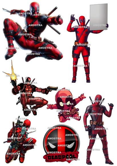 Arquivo de Corte Topo de Bolo Deadpool (compre 1 Lev+10