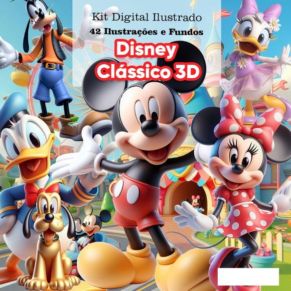Kit Digital Turma do Mickey 3d