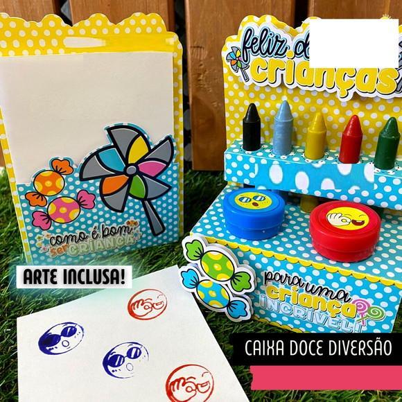 Arquivo de Corte Caixa Diversão Criança 2- compre 1 e Leve+5