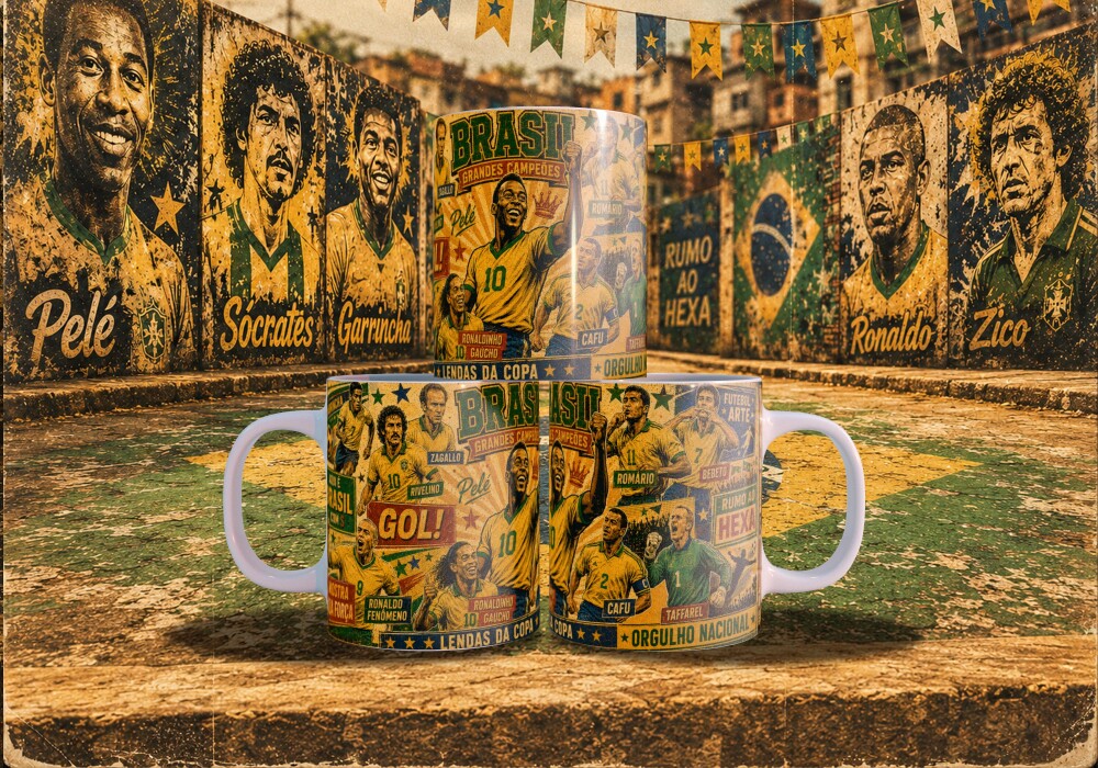 Arquivo para sublimação Arte Caneca e Bottons Copa 26 - compre 