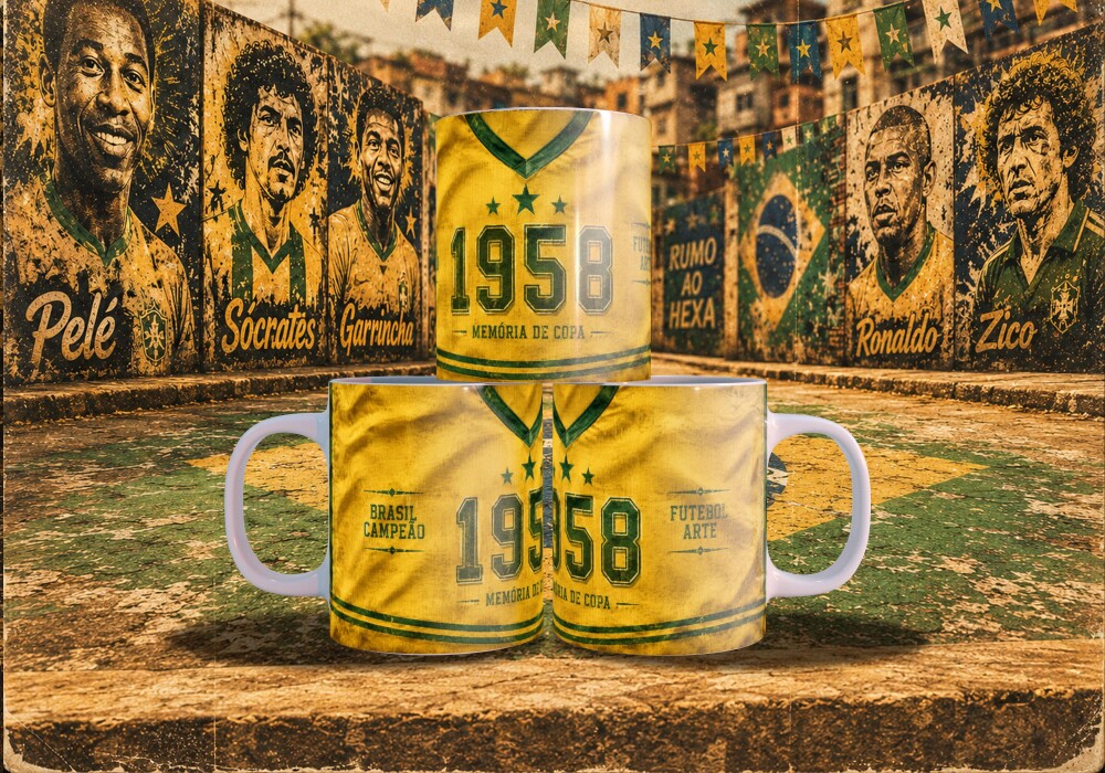Arquivo para sublimação Arte Caneca e Bottons Copa 26 - compre 