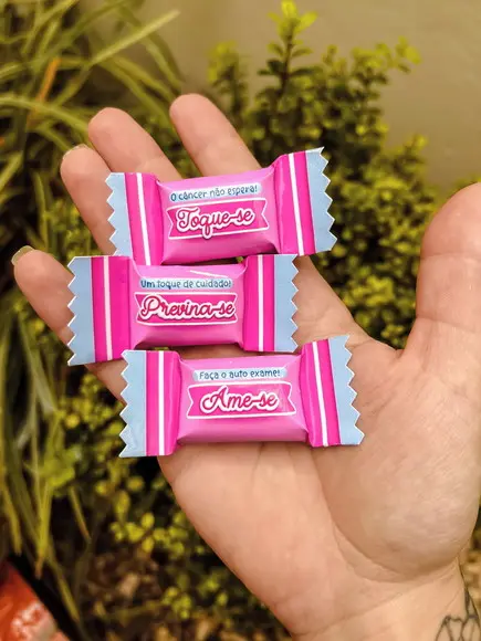 Arquivo de Corte Balinha + Card Outubro Rosa