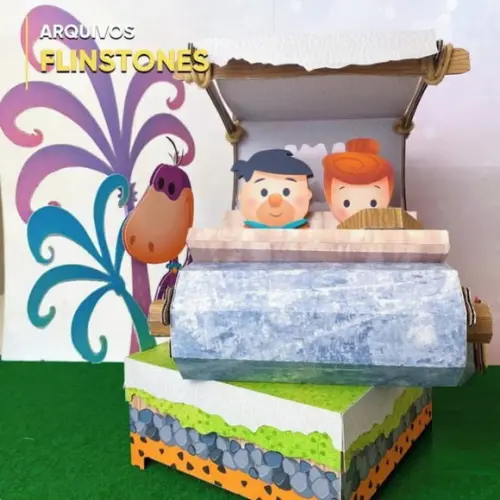 Arquivo de Corte Caixa Cenario os Flintstone(compre 1 Lev+5