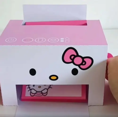 Arquivo de Corte Caixa Impressora Hello Kitty(compre 1 Lv+10