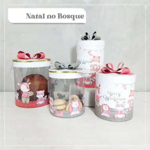 Arquivo de Corte Caixas Natal Bosque ( Compre 1 Leve+5