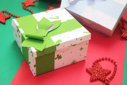 Arquivo de Corte Caixinha Quadrada Natal 2 (compre 1 Leve+5