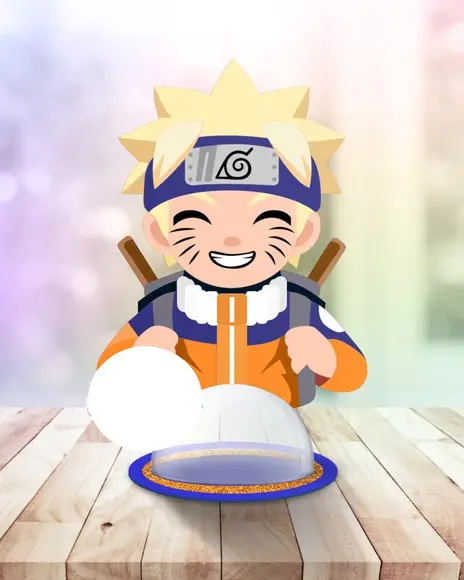 Arquivo de Corte Centro de Mesa Naruto (compre 1 Lev+10