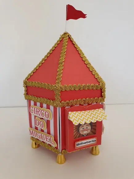 Arquivo de Corte Convite Tenda Circo (compre 1 Lev+5