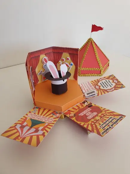 Arquivo de Corte Convite Tenda Circo (compre 1 Lev+5