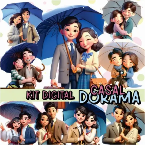 Arquivo de Corte Kit Digital Dorama 4 (compre 1 Lev+10