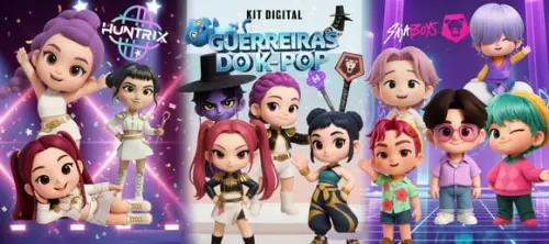 Arquivo de Corte Kit Digital Guerreiras do Kpop 2