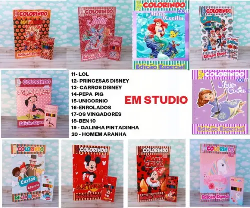 Arquivo de Corte Livrinho de Colorir 02 (compre 1 Leve+10