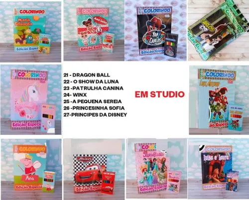 Arquivo de Corte Livrinho de Colorir 02 (compre 1 Leve+10