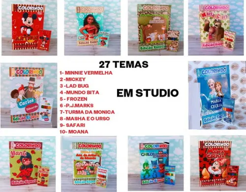 Arquivo de Corte Livrinho de Colorir 02 (compre 1 Leve+10