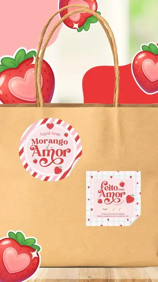 Arquivo de Corte Mimos Morango do Amor (compre 1 Lev+10