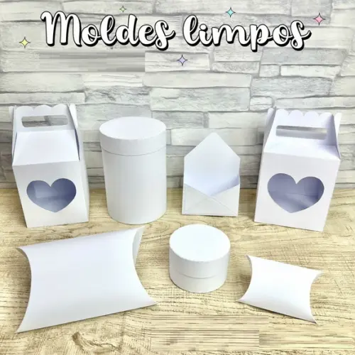Arquivo de Corte Moldes Limpo Caixas 15 (compre 1 Lev+5