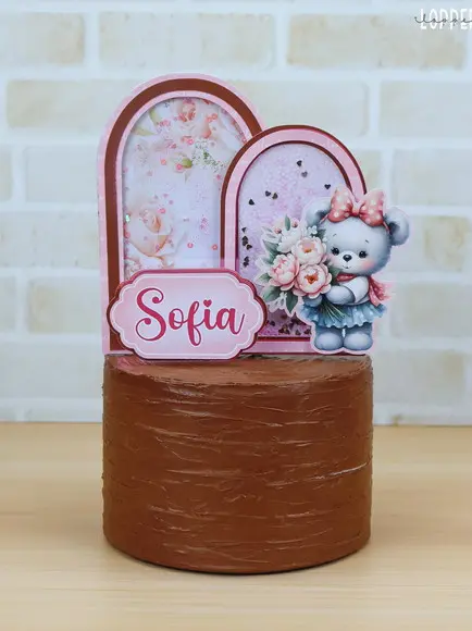 Arquivo de Corte Ursinha Rosa 36- compre 1 e Leve+5