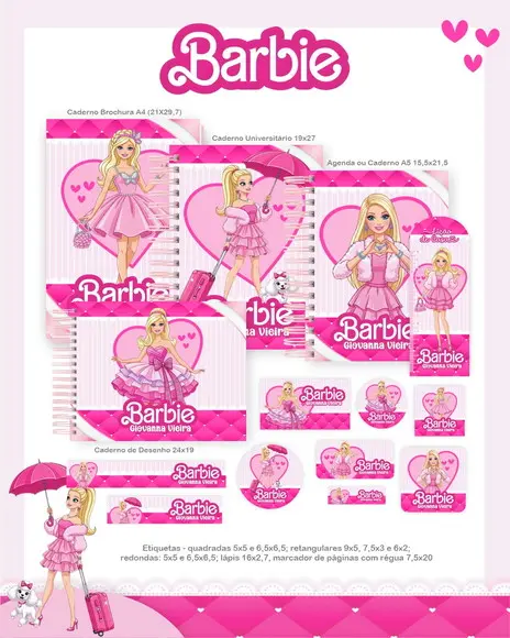Arquivo de Corte Volta as Aulas Barbie 26- compre 1 e Leve+5