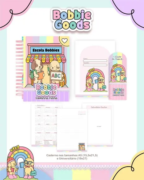 Arquivo de Corte Volta as Aulas Bobbie Goods- compre 1 e Leve+5