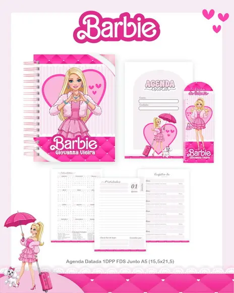 Arquivo de Corte Volta as Aulas Barbie 26- compre 1 e Leve+5