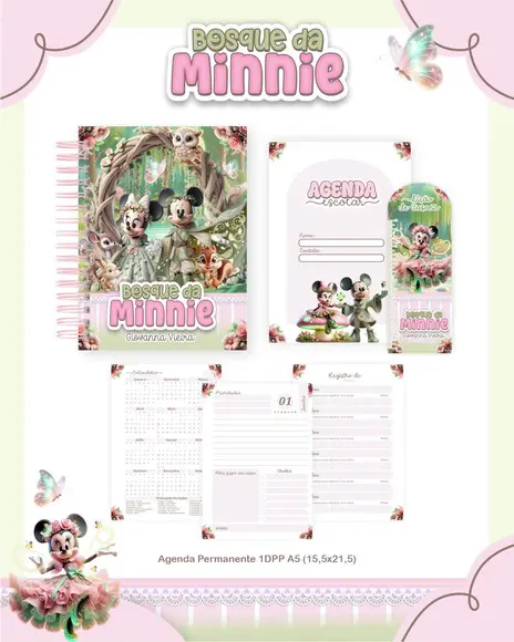 Arquivo de Corte Volta as Aulas Bosque da Minnie- compre 1 e Leve